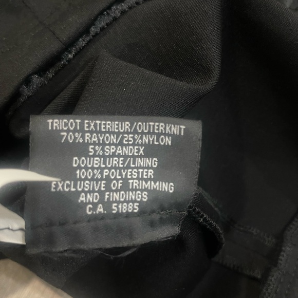 NWT SAS “Jade” black leather  dress 8 - Picture 13 of 16